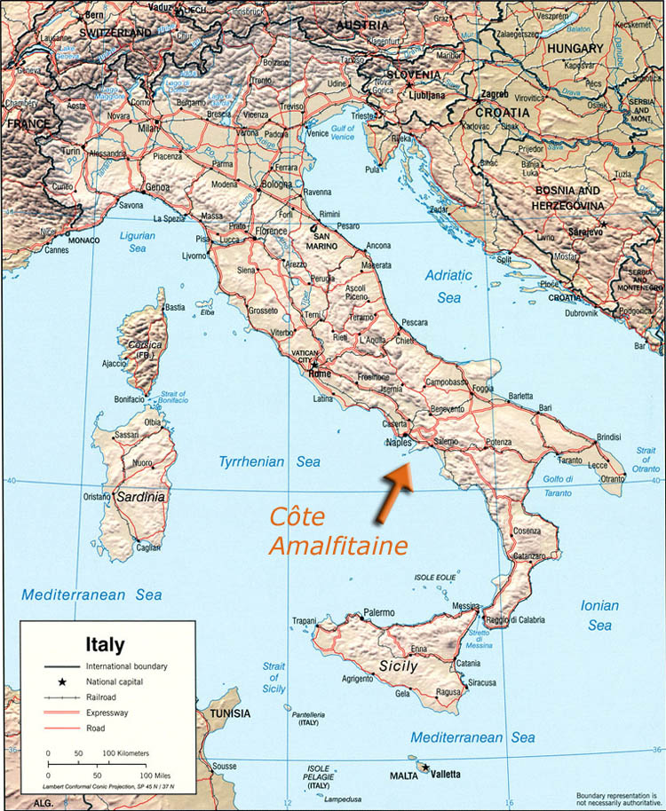 Carte De La Cote Amalfitaine Visiter La C te Amalfitaine En Italie Carte De La Cote Amalfitaine Visiter La C te Amalfitaine En Italie